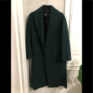 Green long coat